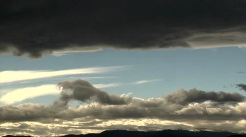 Turbulent Clouds Stock Footage 54759551