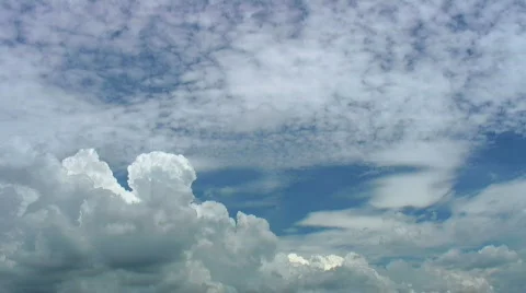 Turbulent clouds (timelapse) Stock Footage 742655