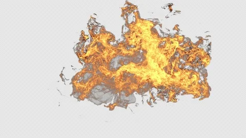 Turbulent Fire On Alpha Stock Footage 157373937
