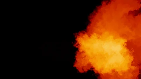 Turbulent Fire Stock Footage 90134409