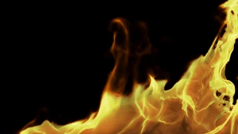 Turbulent fire Stock Footage 108282343