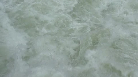 Turbulent flow of a mountain river Stock Footage 47038613