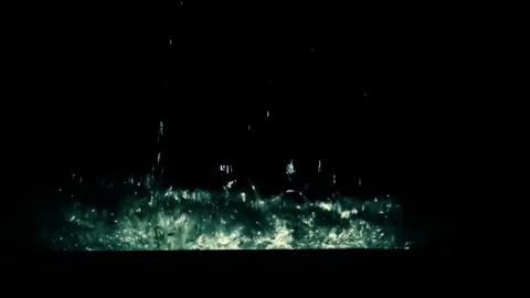 Turbulent Green Underwater Bubble Cloud Stock Footage 339301744