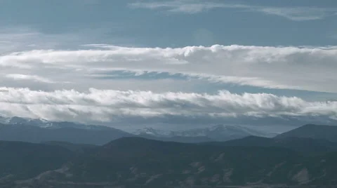 Turbulent Mountain Waves Stock Footage 54739807