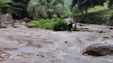 Turbulent River Current Stock Footage 288732135