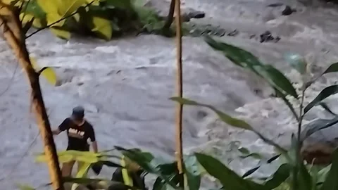 Turbulent River Current Stock Footage 288732145