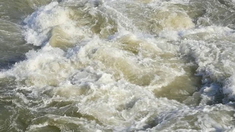 Turbulent river flow. timelapse 스톡 동영상 83762477