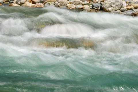 Turbulent River Rapids 写真素材