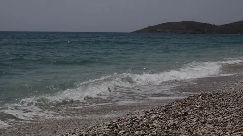 Turbulent sea waves Stock Footage 158080780