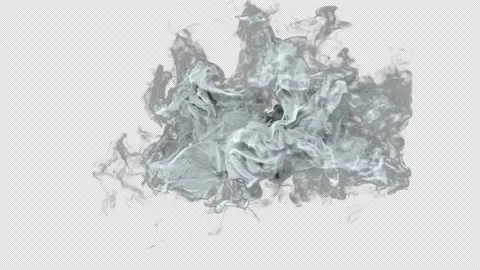 Turbulent Smoke On Alpha Video stock 157373785