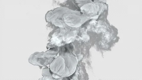 Turbulent Smoke On Alpha Stock Footage 157374233