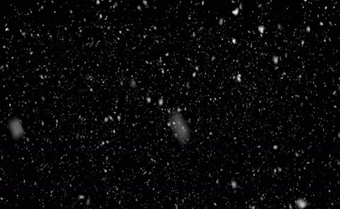 Turbulent snowfall on black, 4k background 스톡 동영상 61729907