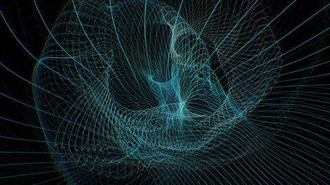 Turbulent Wave Lines Stock Footage 238593889