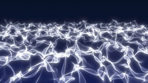 Turbulent waves on abstract surface Stock Footage 257378204