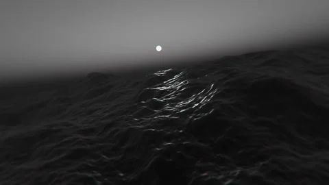 Turbulent waves in the open rough ocean. Stock-Footage 280798017