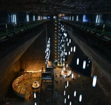 Turda salt mine Stock Photos