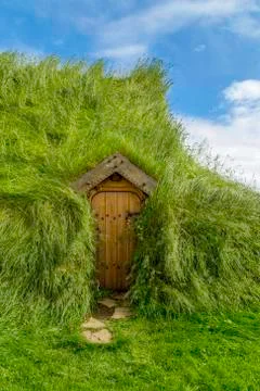 Turf house 스톡 사진