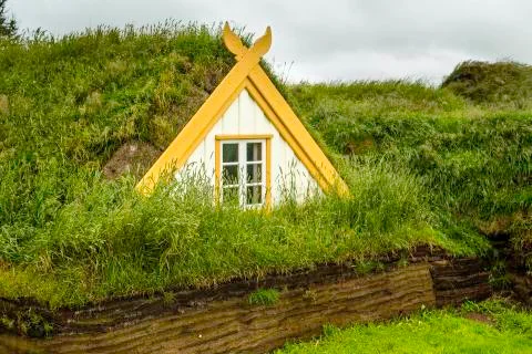 Turf House Foto stock