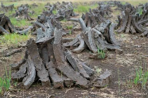 Turf stacked Stock Photos