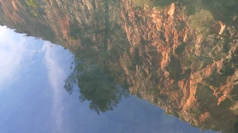 Turia river surface Stock Footage 262962913