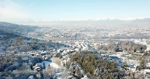 Turin during the winter. Stock Footage 128524857