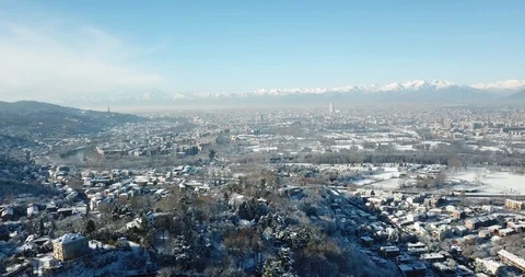 Turin during the winter. Stock Footage 128524977