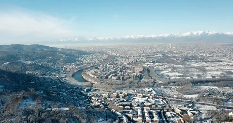 Turin during the winter. Stock Footage 128525003