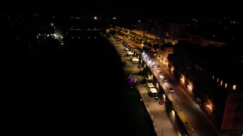 Turin night traffic Video stock 285329354