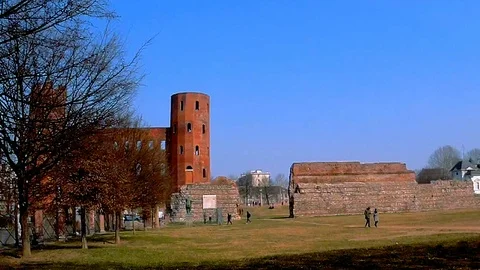 Turin Palatine tower 스톡 동영상 126402909