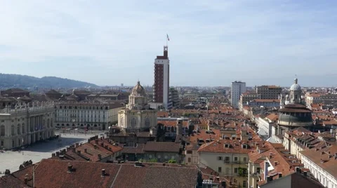 Turin - Panorama Motion view Stock Footage 66147616