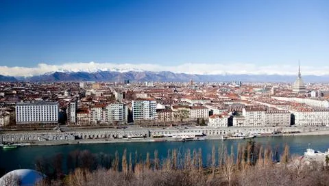 Turin panoramic view Stock Photos