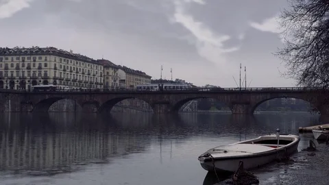 Turin in the rain 스톡 동영상 73822493