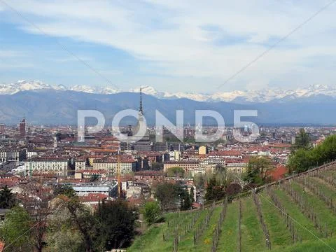 Turin view Stock Photos