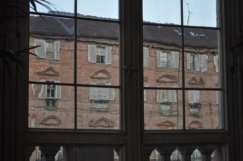 Turin from a window Foto stock
