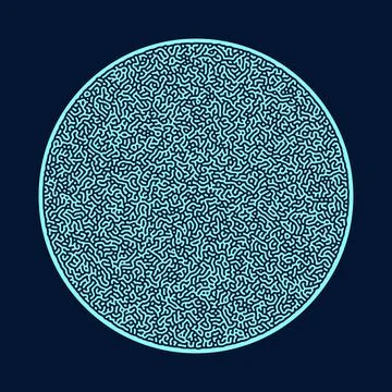 Turing abstract pattern background sketch engraving vector illustration. T-shirt Illustrazione stock