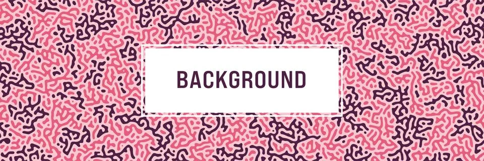 Turing background, organic liquid texture. Pattern with fluid ink shapes, pin Stock Illustration