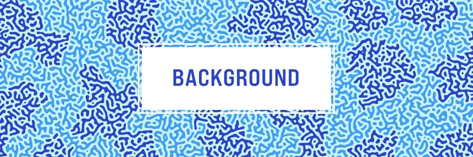 Turing background, organic liquid texture. Pattern with fluid ink shapes, aqu Stock Illustration