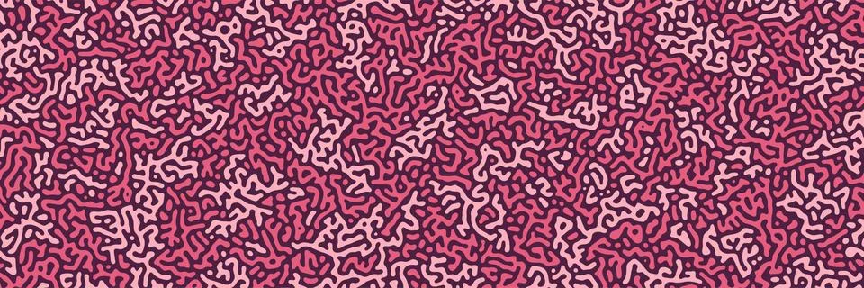 Turing background, organic liquid texture. Pattern with fluid ink shapes, pin Illustrazione stock