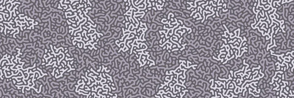 Turing background, organic liquid texture. Pattern with fluid ink shapes, gra イラスト素材