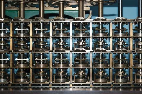 Turing machine close-up Foto stock