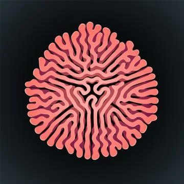 Turing morphogenesis reaction diffusion element. Stock Illustration