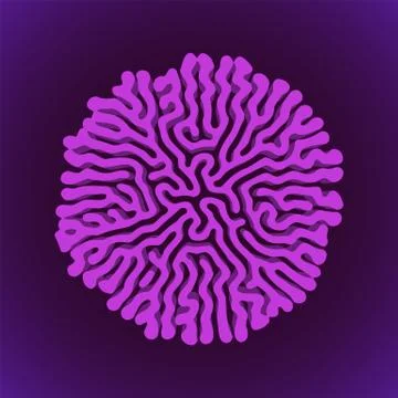 Turing morphogenesis reaction diffusion element. Stock Illustration