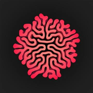 Turing morphogenesis reaction diffusion element. Stock-Illustration