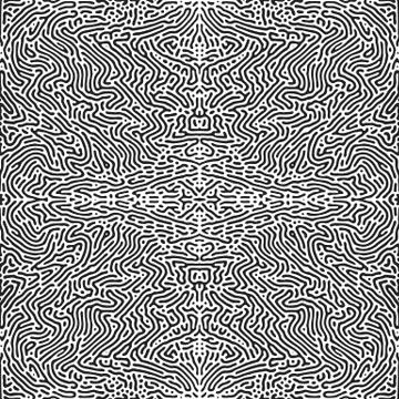 Turing morphogenesis reaction diffusion pattern. イラスト素材