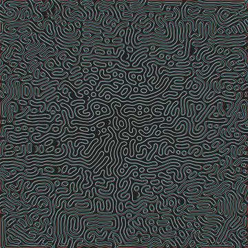 Turing morphogenesis reaction diffusion pattern. Stock Illustration