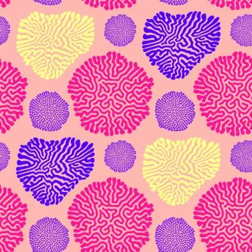 Turing morphogenesis reaction diffusion pattern. Stock Illustration