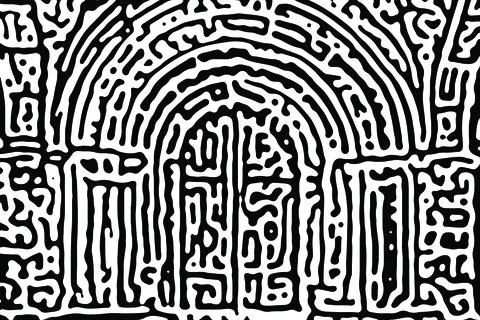 Turing Pattern Background Illustrazione stock