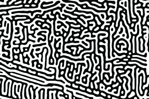 Turing Pattern Background Illustrazione stock
