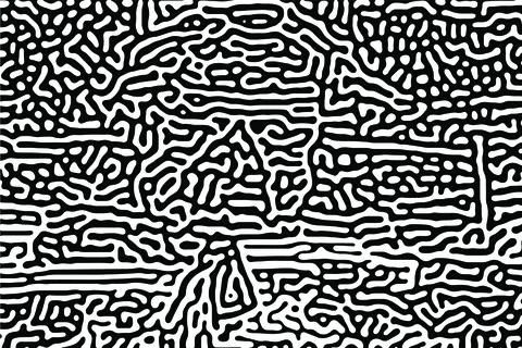 Turing Pattern Background Stock Illustration