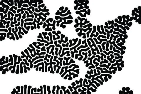 Turing Pattern Background Illustrazione stock